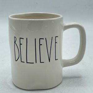 RAE DUNN “BELIEVE” Ceramic Coffee Tea Mug